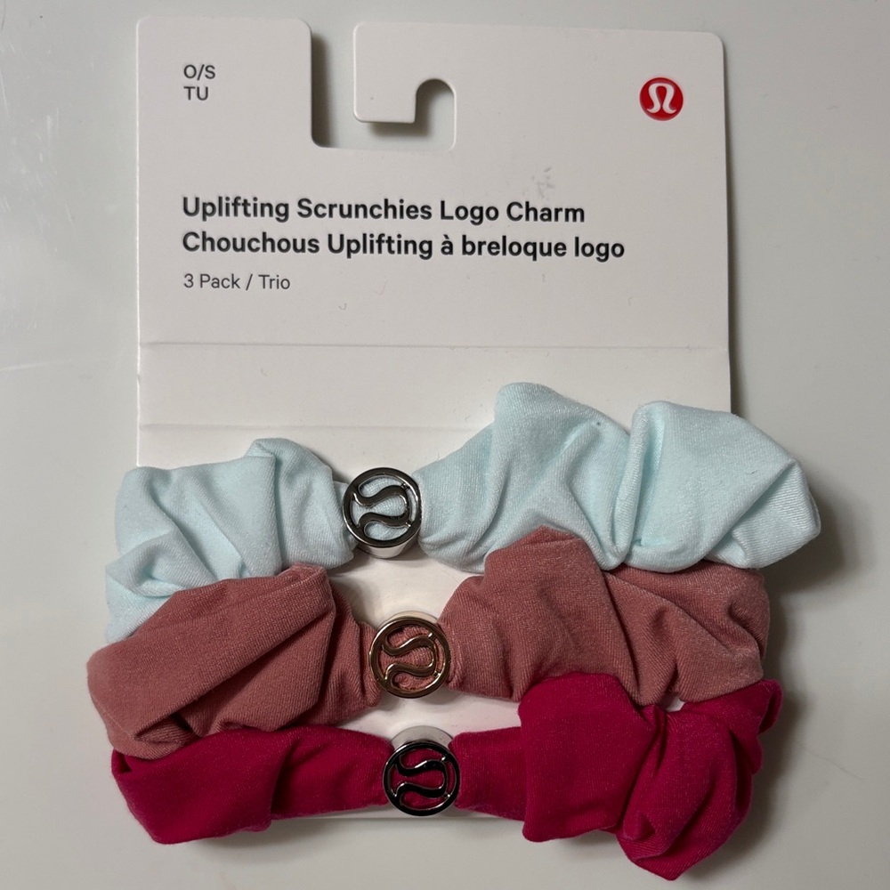 Lululemon Uplifting Scrunchies Logo Charm